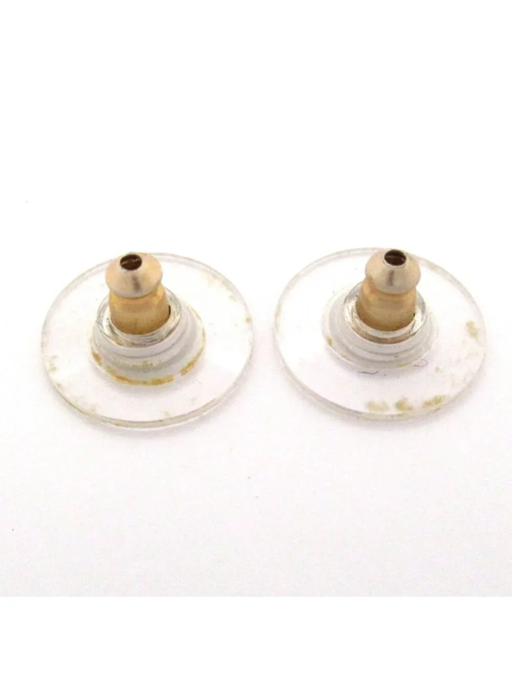 Chanel Earrings CC Logo Gold Black Star